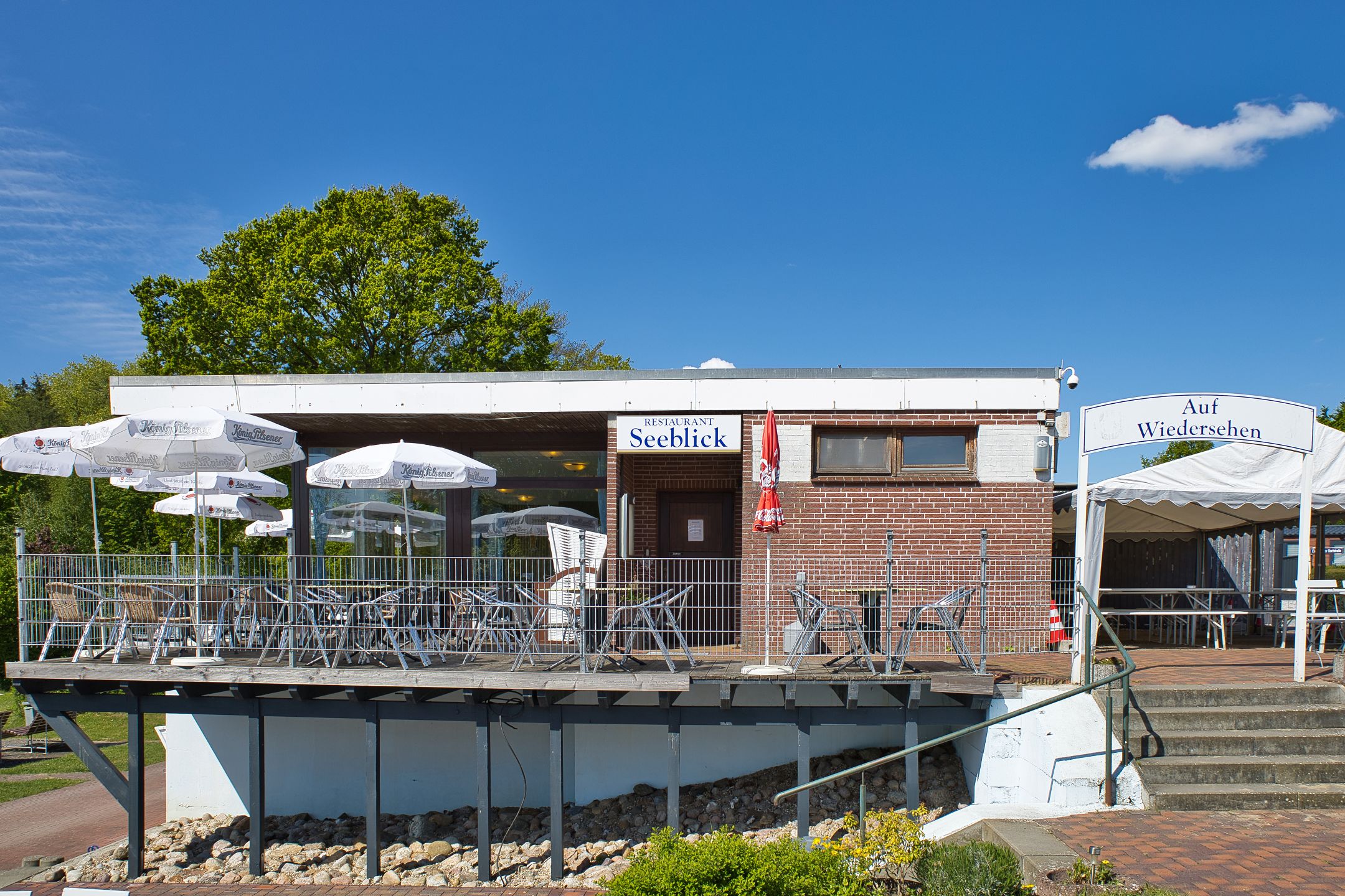 Eingang vom Restaurant Seeblick.